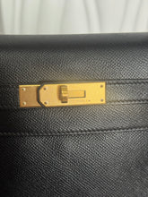 Load image into Gallery viewer, Hermes Noir/Black Epsom Leather GHW Kelly 28 stamp N 2010
