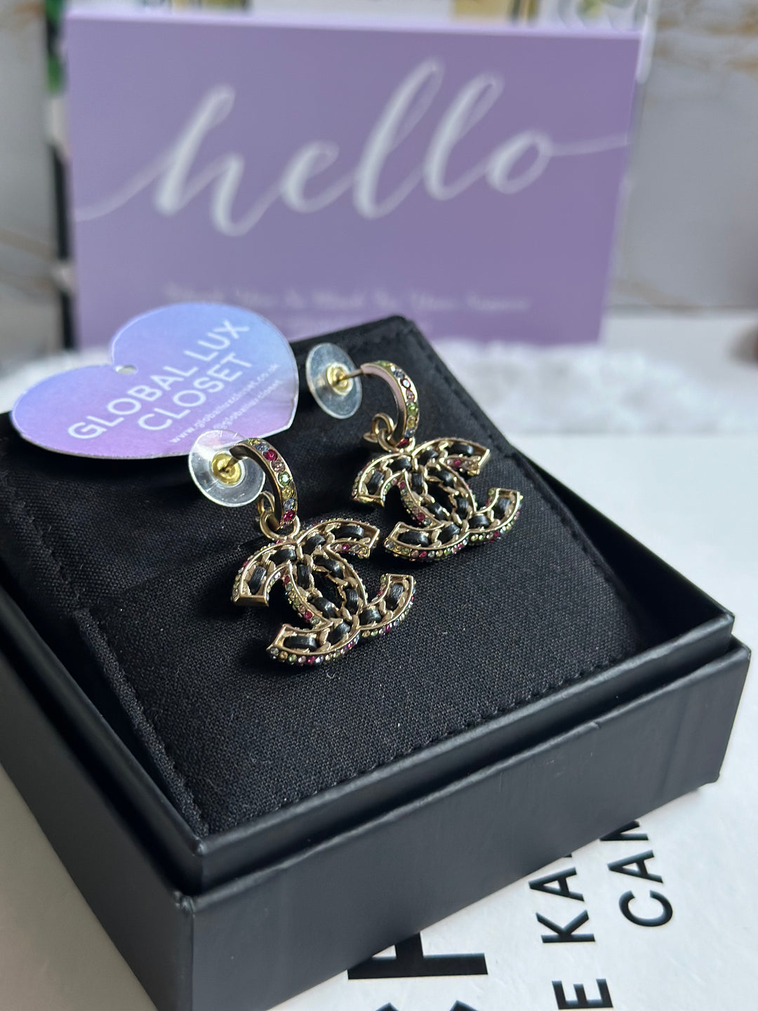 Chanel 21P Multi Colours Gems LGHW Earrings