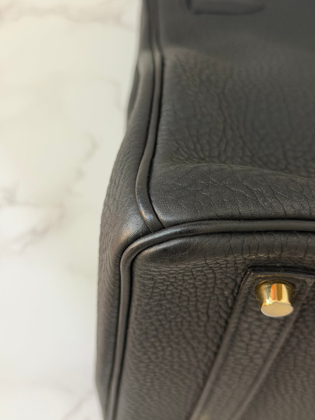 Hermes Birkin 35 Noir Black Togo Leather GHW Stamp T 2015