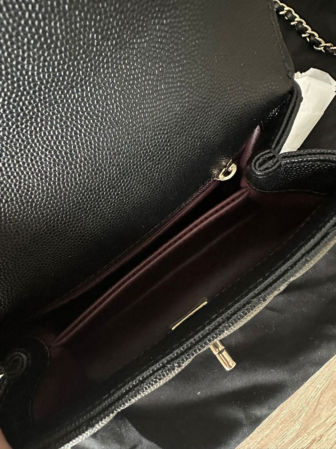 CHANEL Black Caviar LGHW Mini Coco Handle with Detachable Strap Microchip 7.5 inches