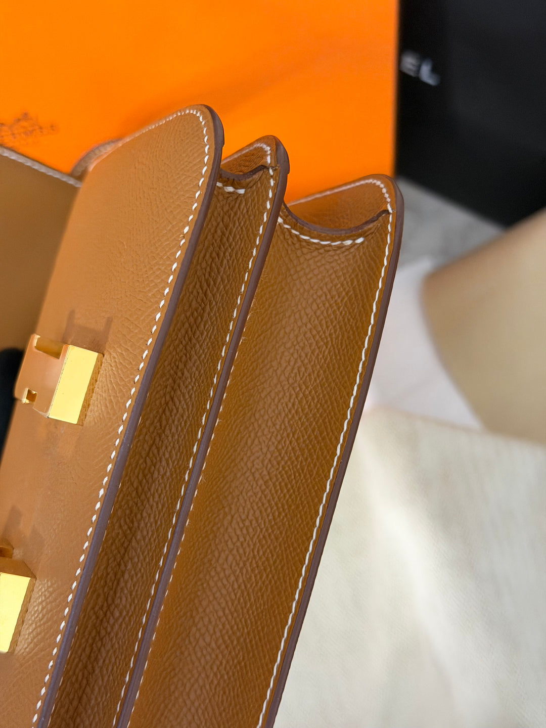 HERMÈS Constance 18 Gold Epsom Leather GHW Stamp B - 2023