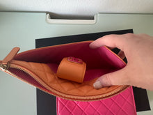Load image into Gallery viewer, Chanel 24P Collection Orange and Dark Pink Lambskin Pouches
