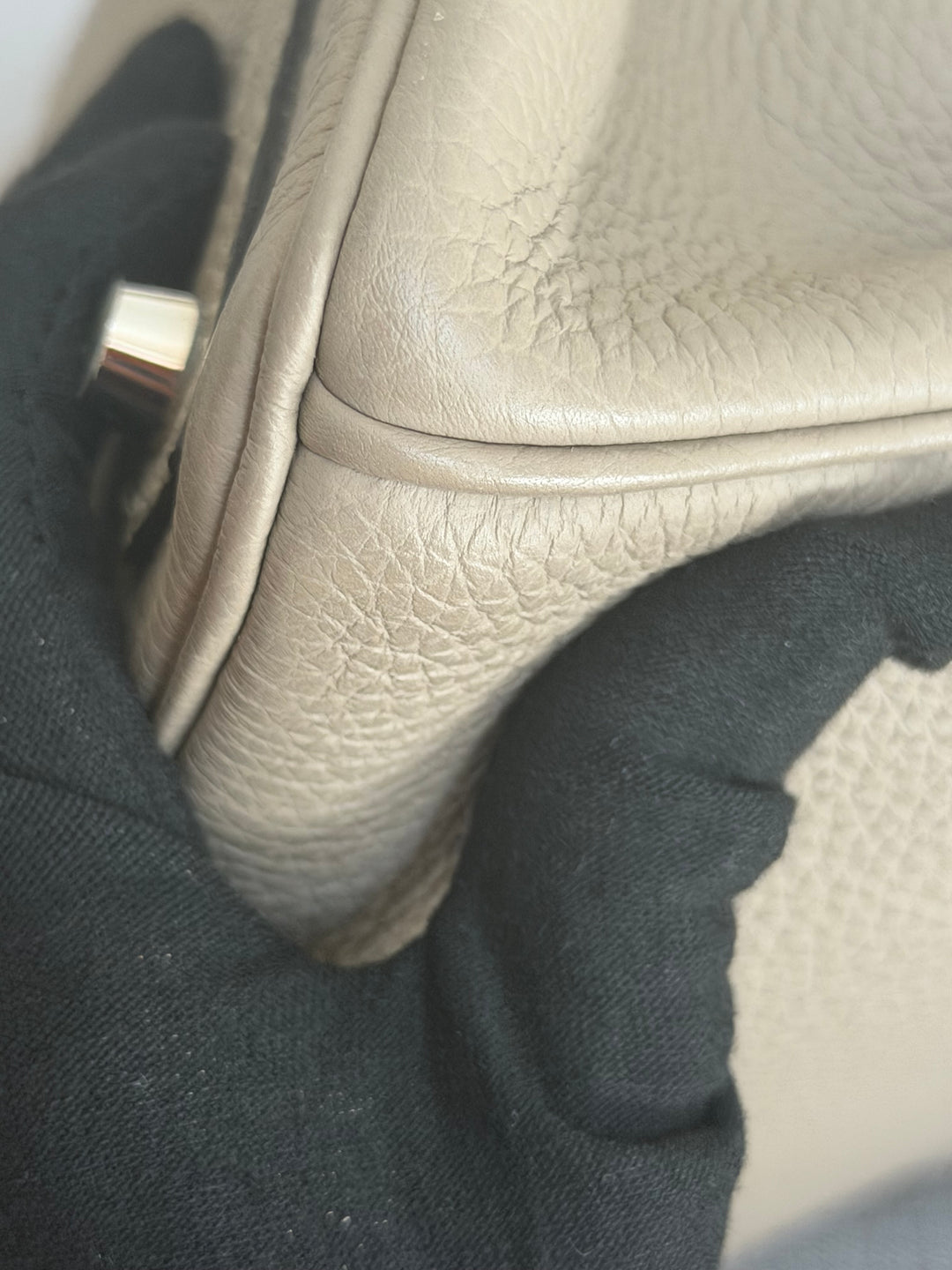 Hermès Gris Tourterelle Togo Leather PHW Birkin 30 Stamp T 2015