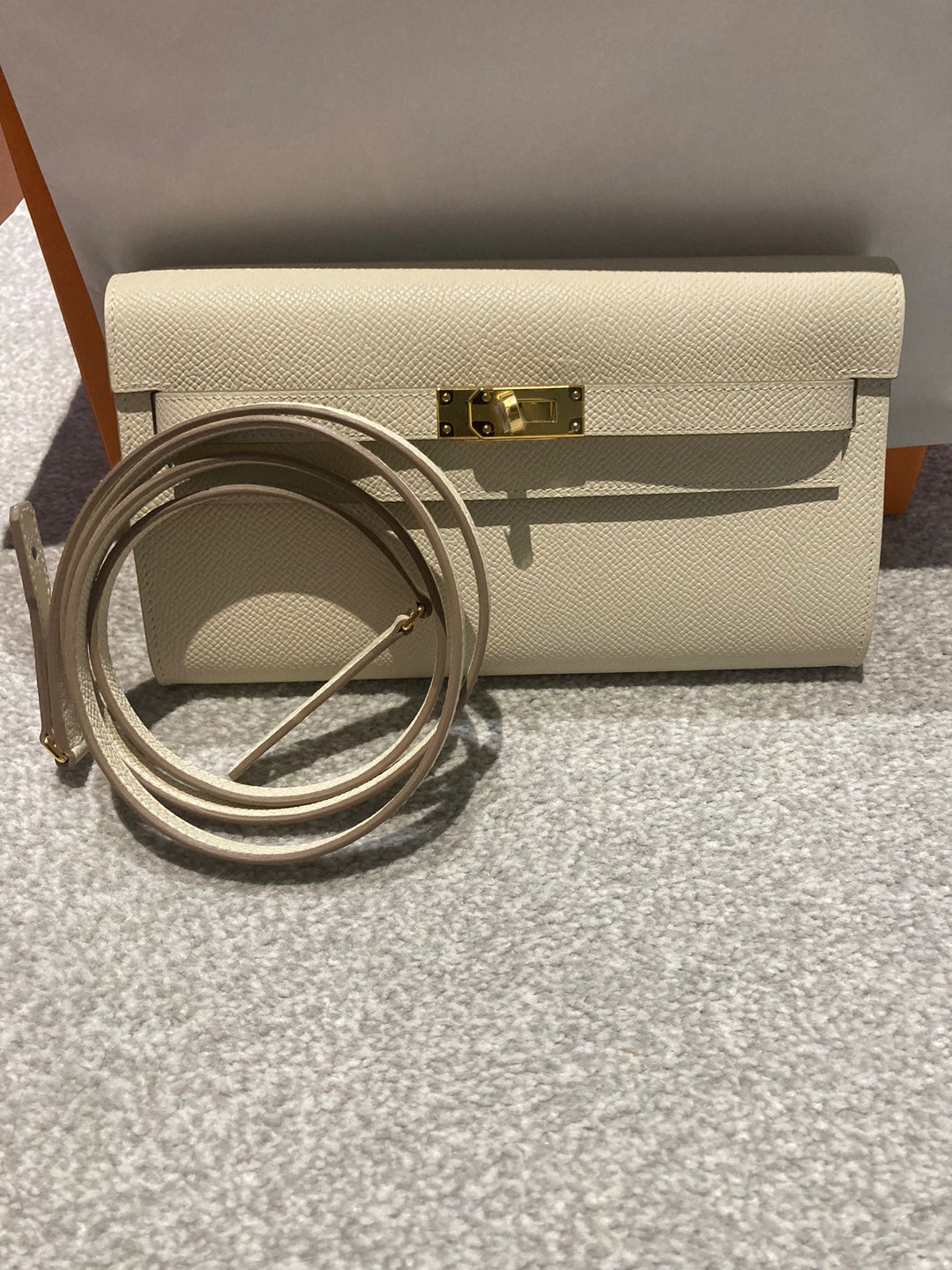 Hermes Kelly To go in Craiae Epsom leather with Gold Hardware