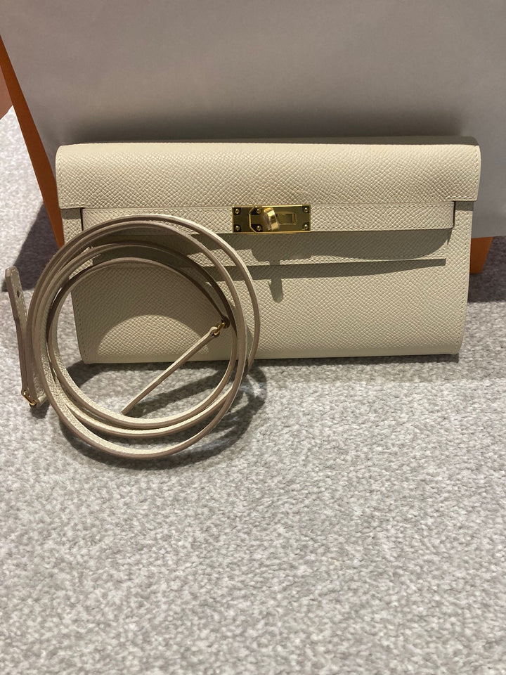 Hermes Kelly To go in Craiae Epsom leather with Gold Hardware
