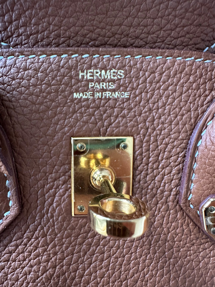 WA/Email to Purchase only- HERMÈS Gold Togo Leather with GHW Birkin 25 Stamp X 2016