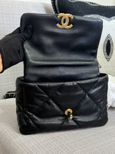 Load image into Gallery viewer, Chanel 19 Flap Bag from series 31 2021 in Black Lambskin Mixed Metal GHW Size Small
