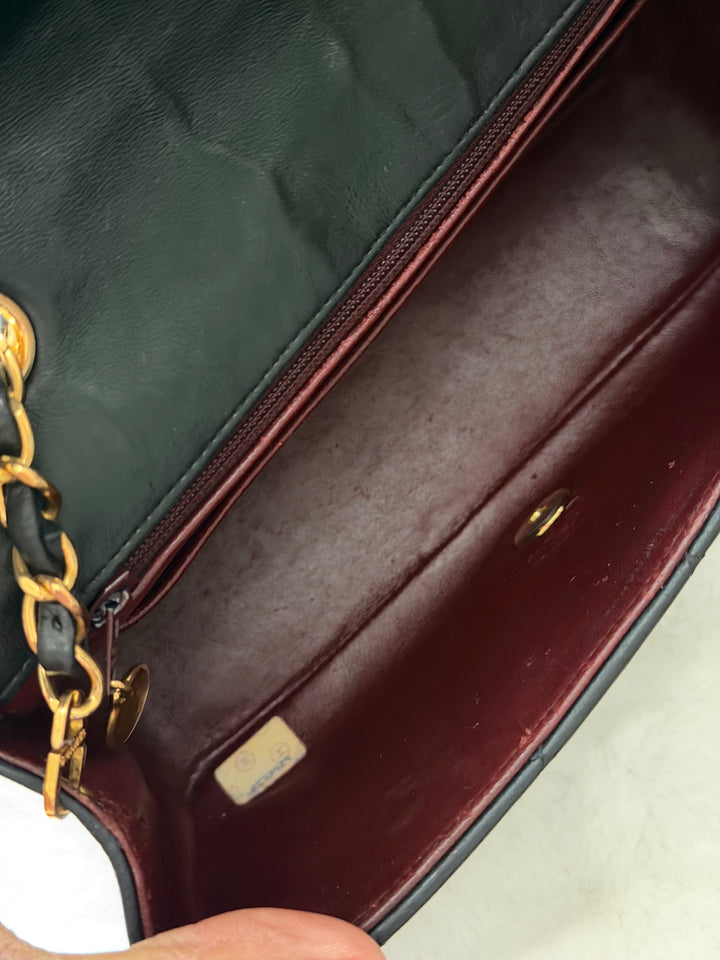CHANEL Vintage series 2 24k GHW Hardware Diana Flap Bag size SMALL 1991-1994