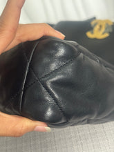Load image into Gallery viewer, CHANEL 19 Size Small Black Lambskin Mixed Hardware Flap bag with Top Handle
