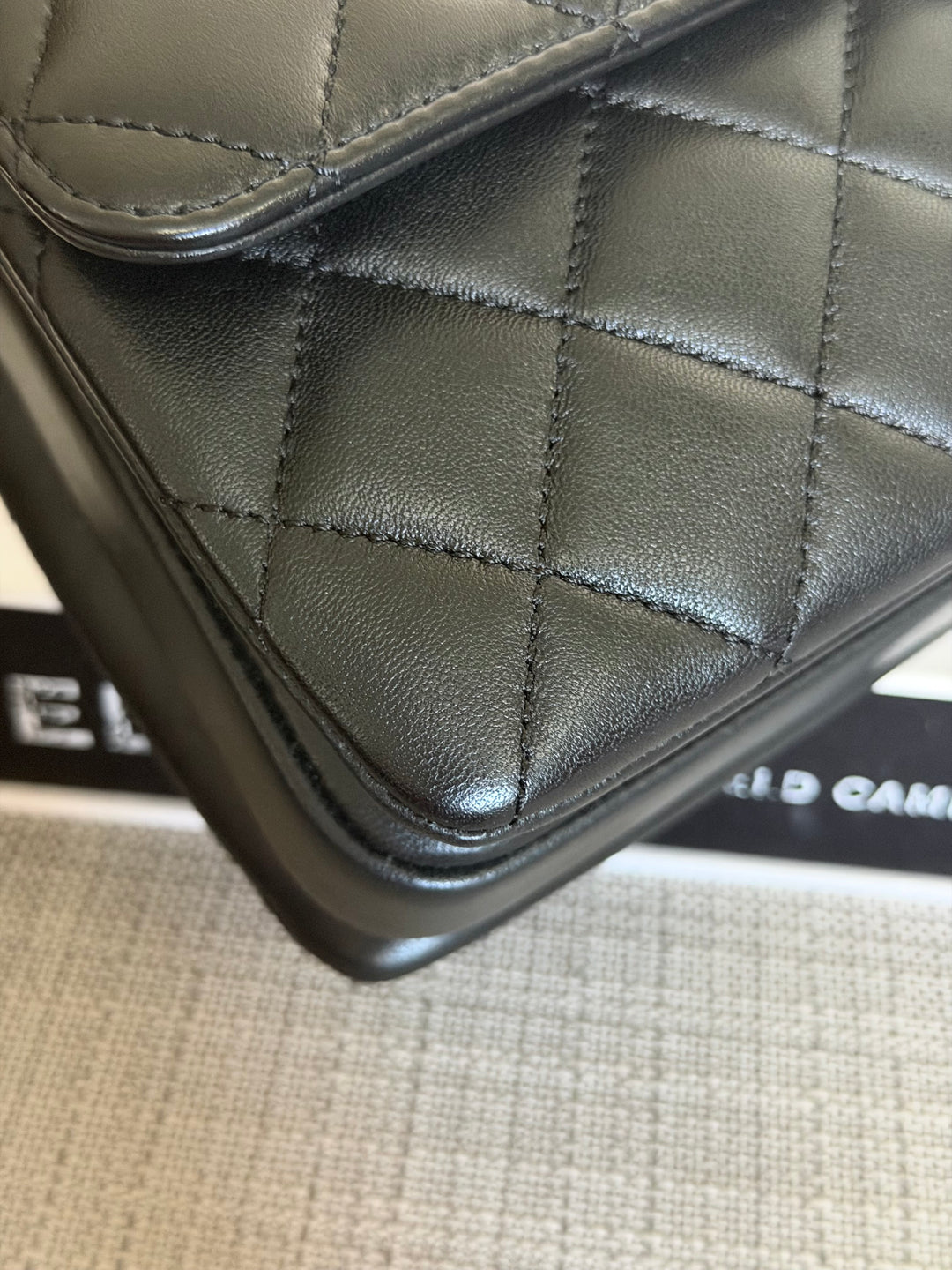 CHANEL Black Lambskin LGHW Trendy CC Flap Bag size MINI 8 inches with detachable Strap 2023/2024