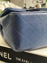 Load image into Gallery viewer, Chanel series 24 (2017) Navy Blue Caviar SHW Square Mini Flap Bag
