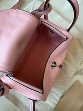 Load image into Gallery viewer, Hermes Mini Lindy Rose Sakura Swift Leather PHW Stamp W 2024
