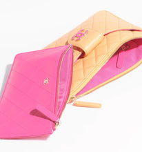 Load image into Gallery viewer, Chanel 24P Collection Orange and Dark Pink Lambskin Pouches
