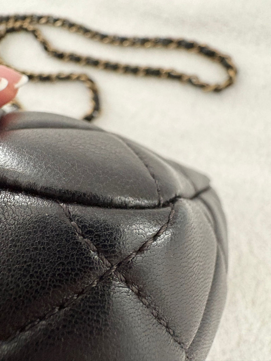 CHANEL series 20 Black Lambskin Anyique GHW Mini Flap Bag Seasonal Minaudières 2014 Limited Runway “meat package” collection