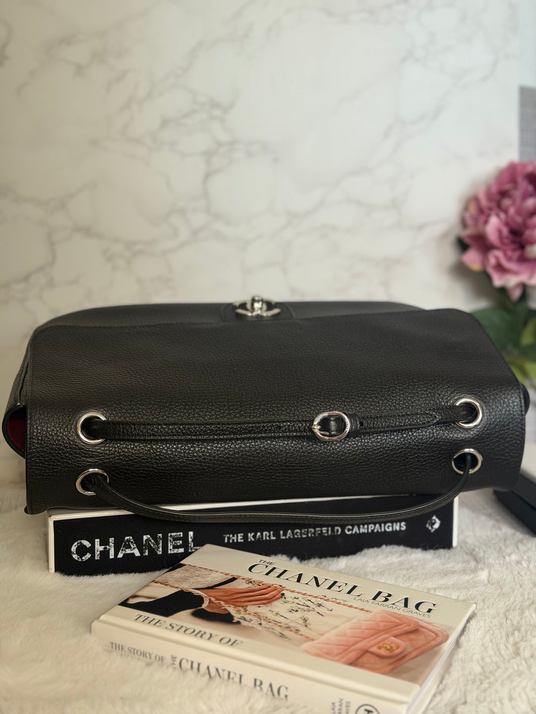 WA/Email to purchase only- CHANEL Matthieu Blazy Maxi 32 cms Flap Bag in Black Caviar SHW 2026