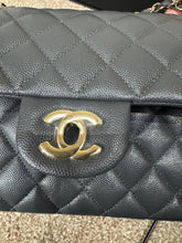 Load image into Gallery viewer, CHANEL 21B 2021 Dark Grey Caviar LGHW Medium ML Timeless Classic Double Flap Bag
