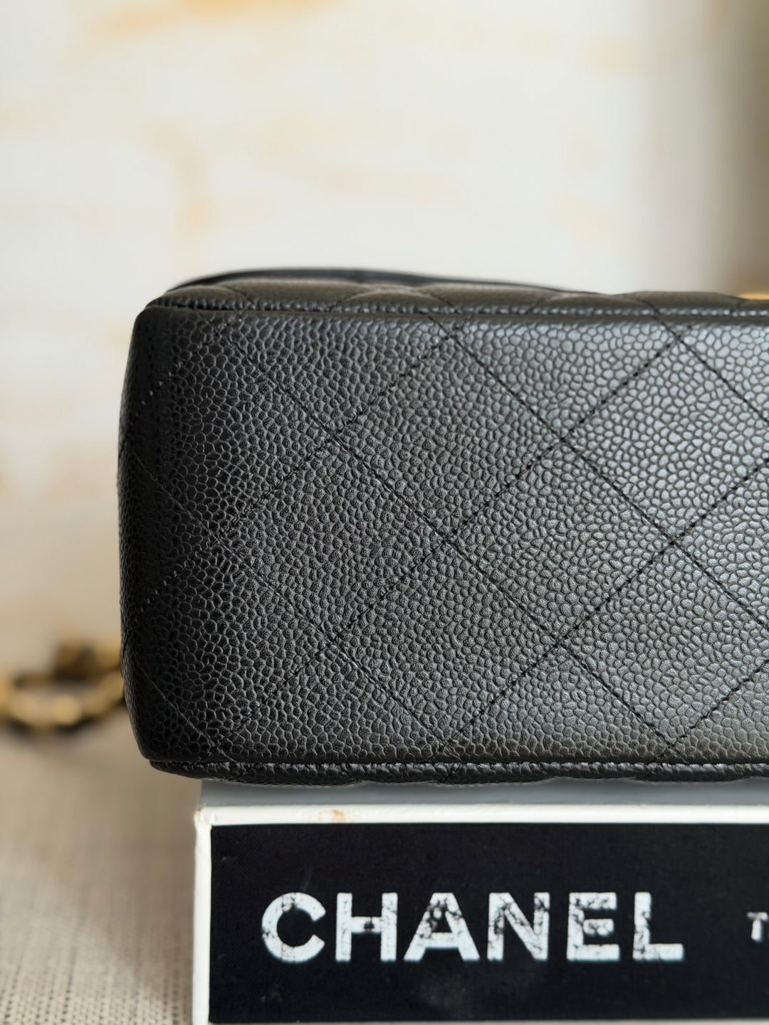 CHANEL series 15 Black Caviar GHW Jumbo Timeless Classic Double Flap Bag 2011