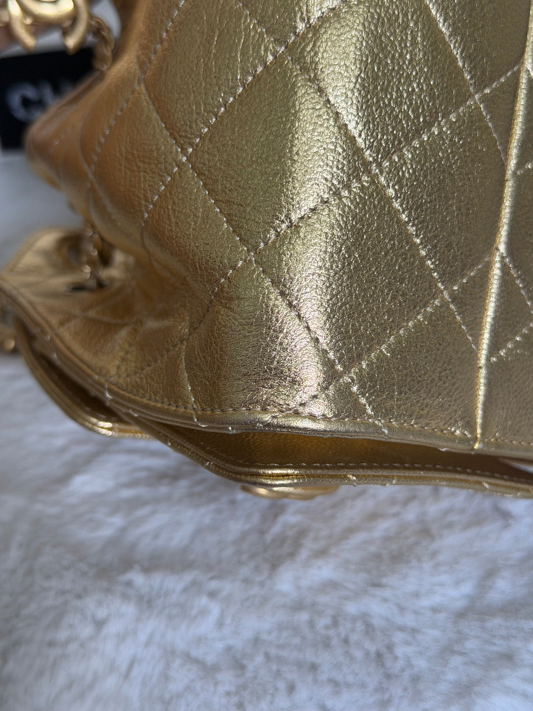CHANEL 26C Gold Caviar Mini 25 Hobo Bag with Aged GHW 2026