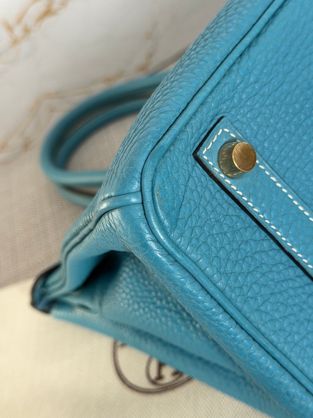 Hermes Birkin 30 in Bleu Jean Togo Leather GHW