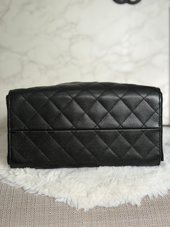 CHANEL 25 Hobo Bag Size SMALL in Black Caviar Ruthenium Hardware 2026