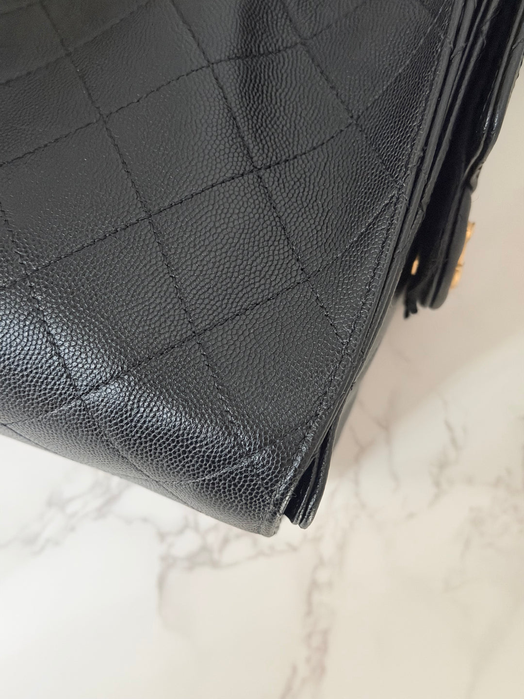 CHANEL 25 2025 size SMALL in Black Caviar Aged GHW Hobo Bag