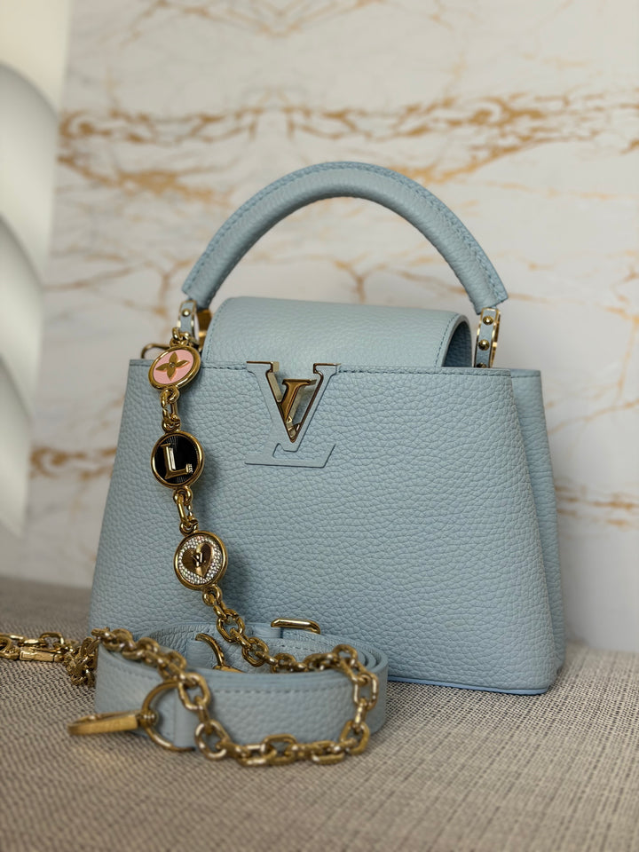 LOUIS VUITTON LV Capucines BB Light Blue 2025