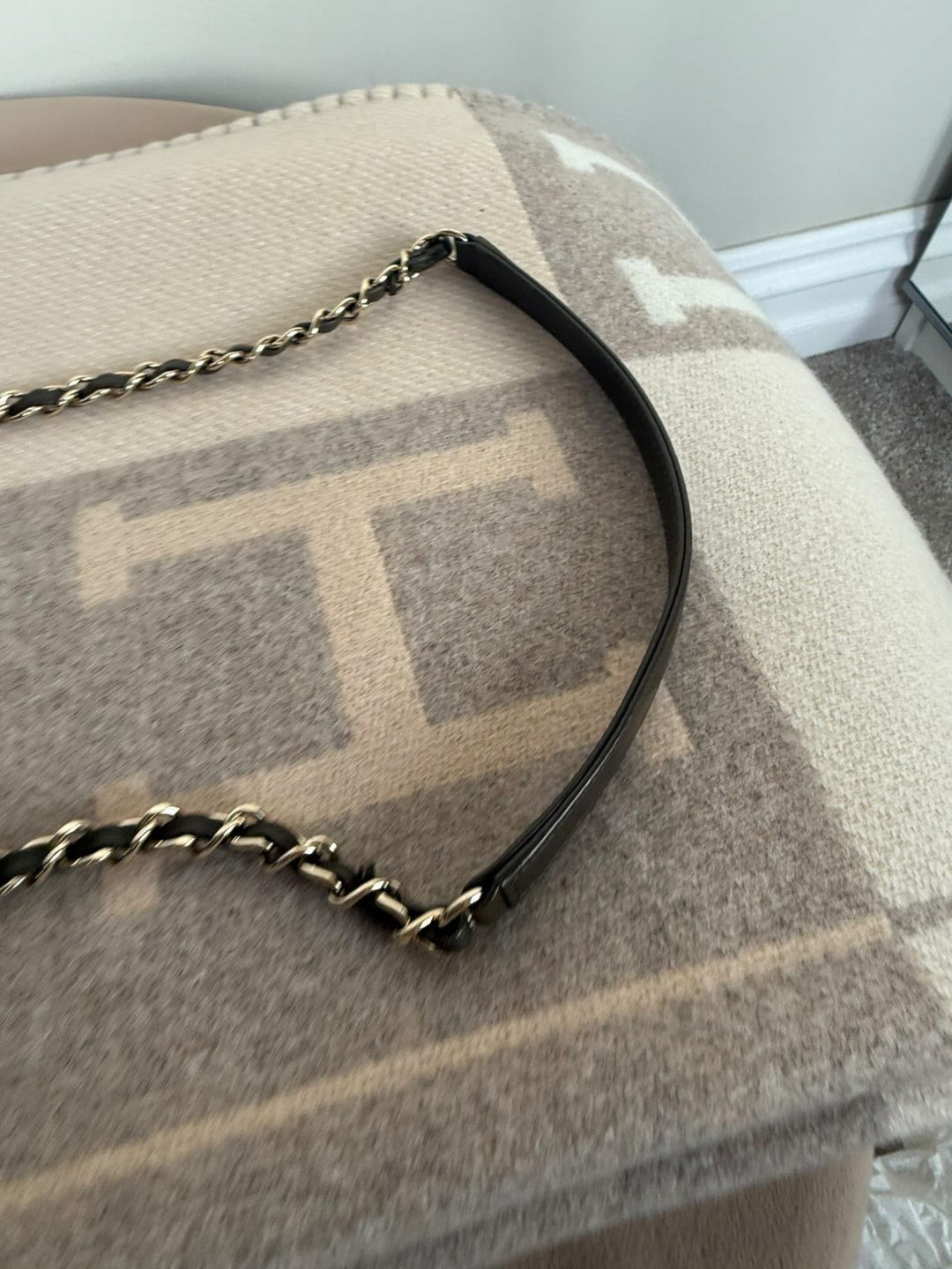 CHANEL series 23 2016 Khaki Green Lambskin LGHW Trendy CC Flap bag size Small with detachable chain