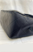Load image into Gallery viewer, CHANEL Series 13 Navy Lambskin SHW Single Flap Jumbo Classic Bag
