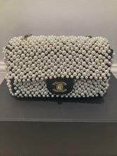 Load image into Gallery viewer, Chanel 19S collection Pearl Mini Rectangular Flap Bag Champagne GHW series 27
