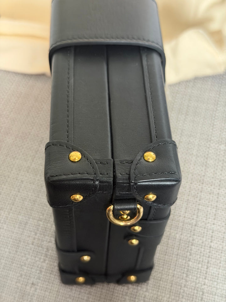 LOUIS VUITTON LV Petite Malle in Metal Black and Gold