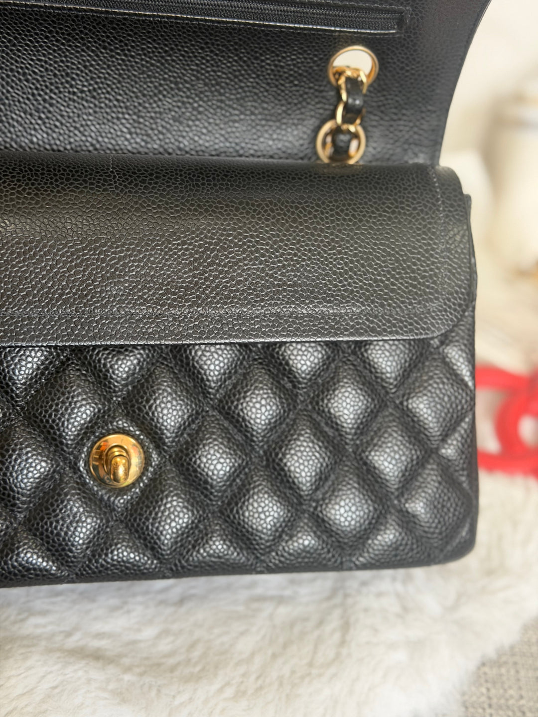 CHANEL series 29 Black Caviar GHW Medium ML Timeless Classic Double Flap Bag 2020