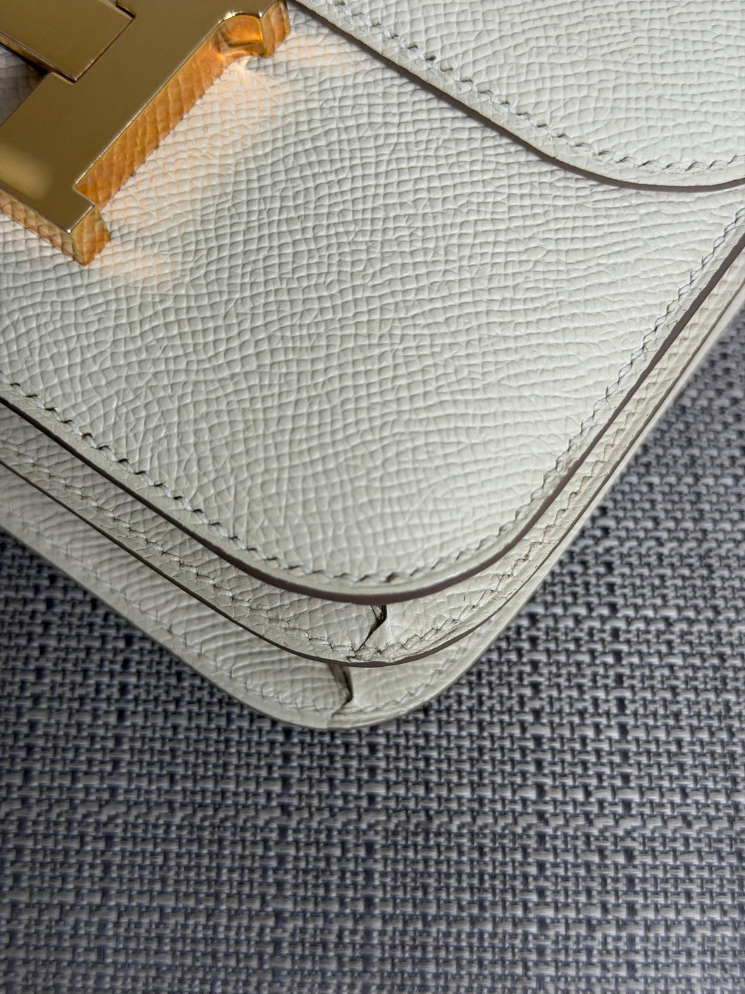 Hermès Constance 18 Mini Constance Craie Epsom Leather RGHW