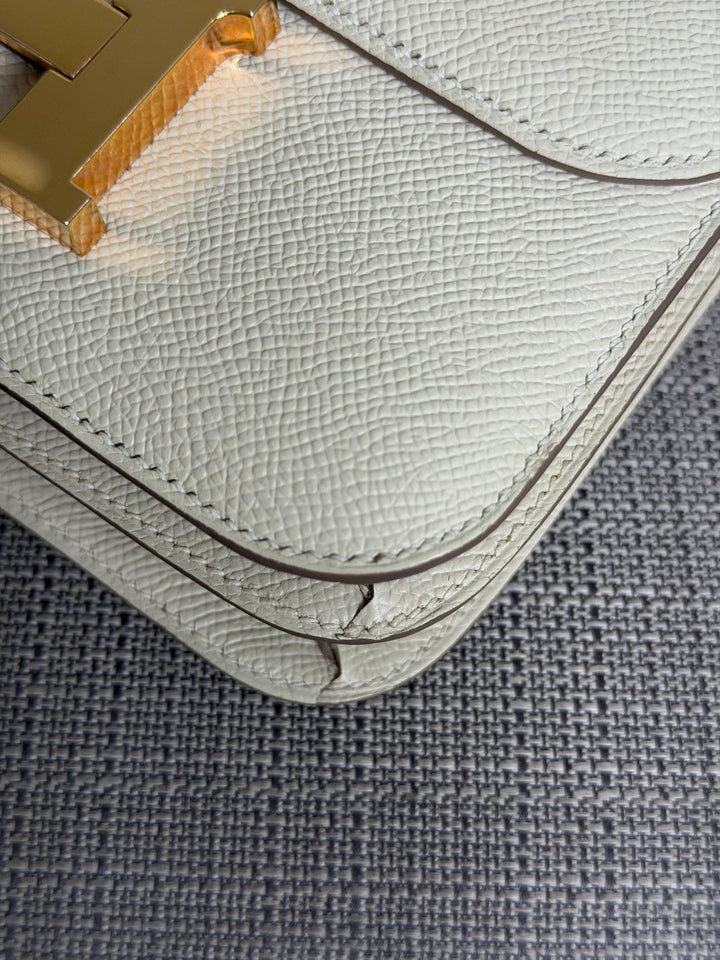 Hermès Constance 18 Mini Constance Craie Epsom Leather RGHW