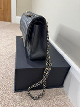 Load image into Gallery viewer, CHANEL 21B 2021 Dark Grey Caviar LGHW Medium ML Timeless Classic Double Flap Bag
