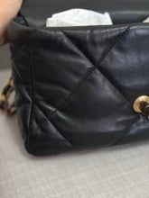 Load image into Gallery viewer, Chanel 19 Flap Bag from series 31 2021 in Black Lambskin Mixed Metal GHW Size Small
