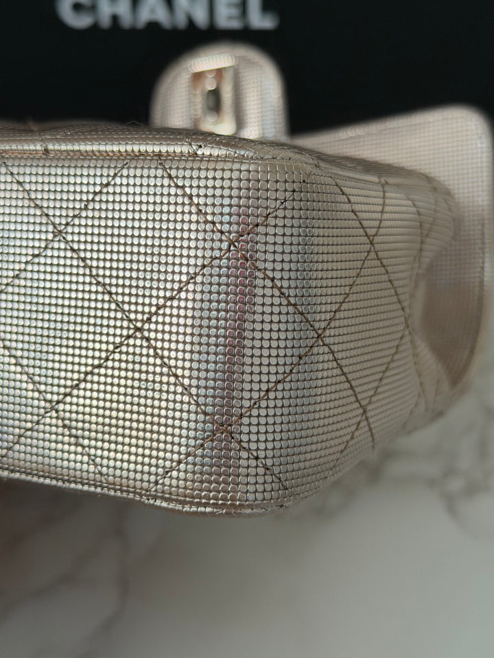 CHANEL series 21 16C 2016 Pixel Pinky Gold Calf Skin SHW Mini Rectangular Flap Bag