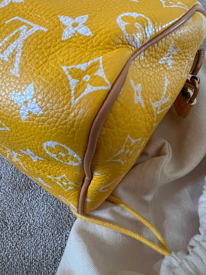 LOUIS VUITTON LV Speedy P9 Bandoulière 25 Bag in Yellow