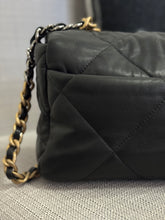 Load image into Gallery viewer, Chanel 19 Flap Bag from series 31 2021 in Black Lambskin Mixed Metal GHW Size Small
