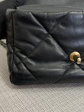 Load image into Gallery viewer, Chanel 19 Flap Bag from series 31 2021 in Black Lambskin Mixed Metal GHW Size Small
