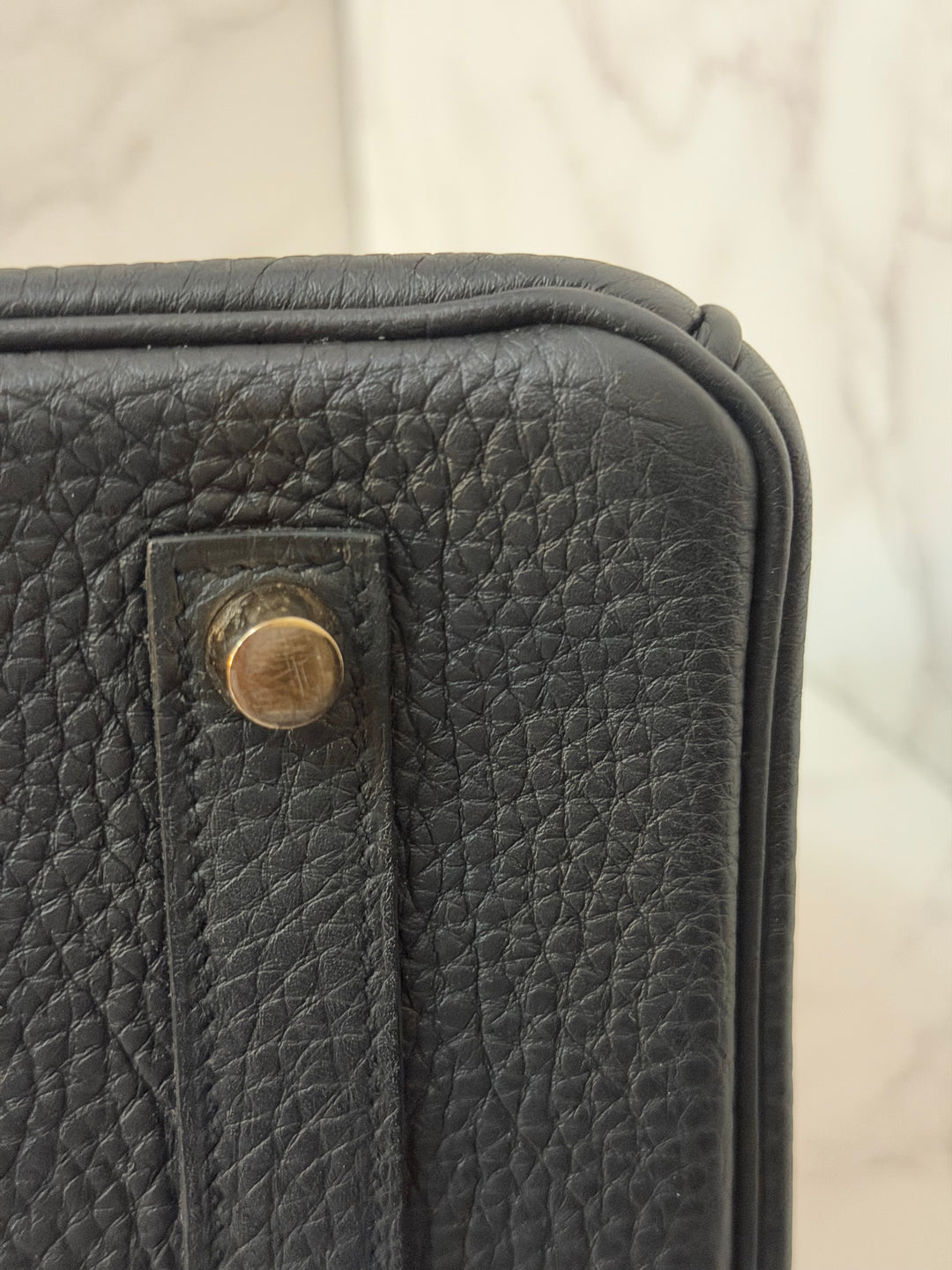 Hermes Birkin 35 Noir Black Togo Leather GHW Stamp T 2015