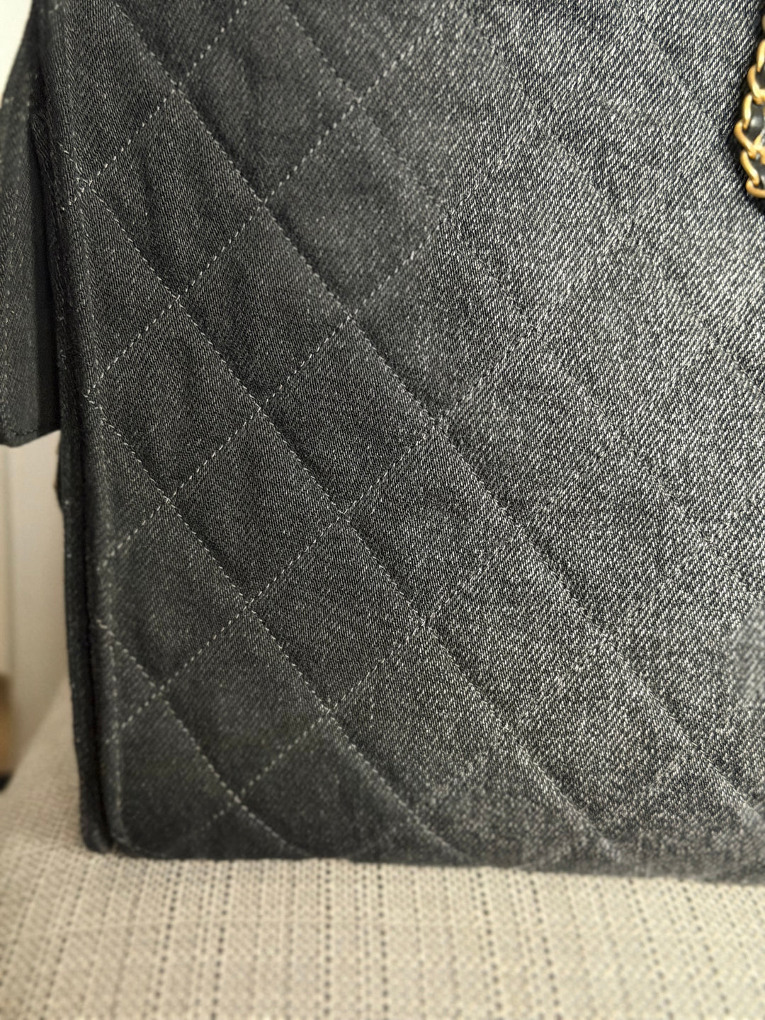 CHANEL 25S 2025 Black Denim Medium 25 Hobo Bag with Detachable Pouch Aged GHW