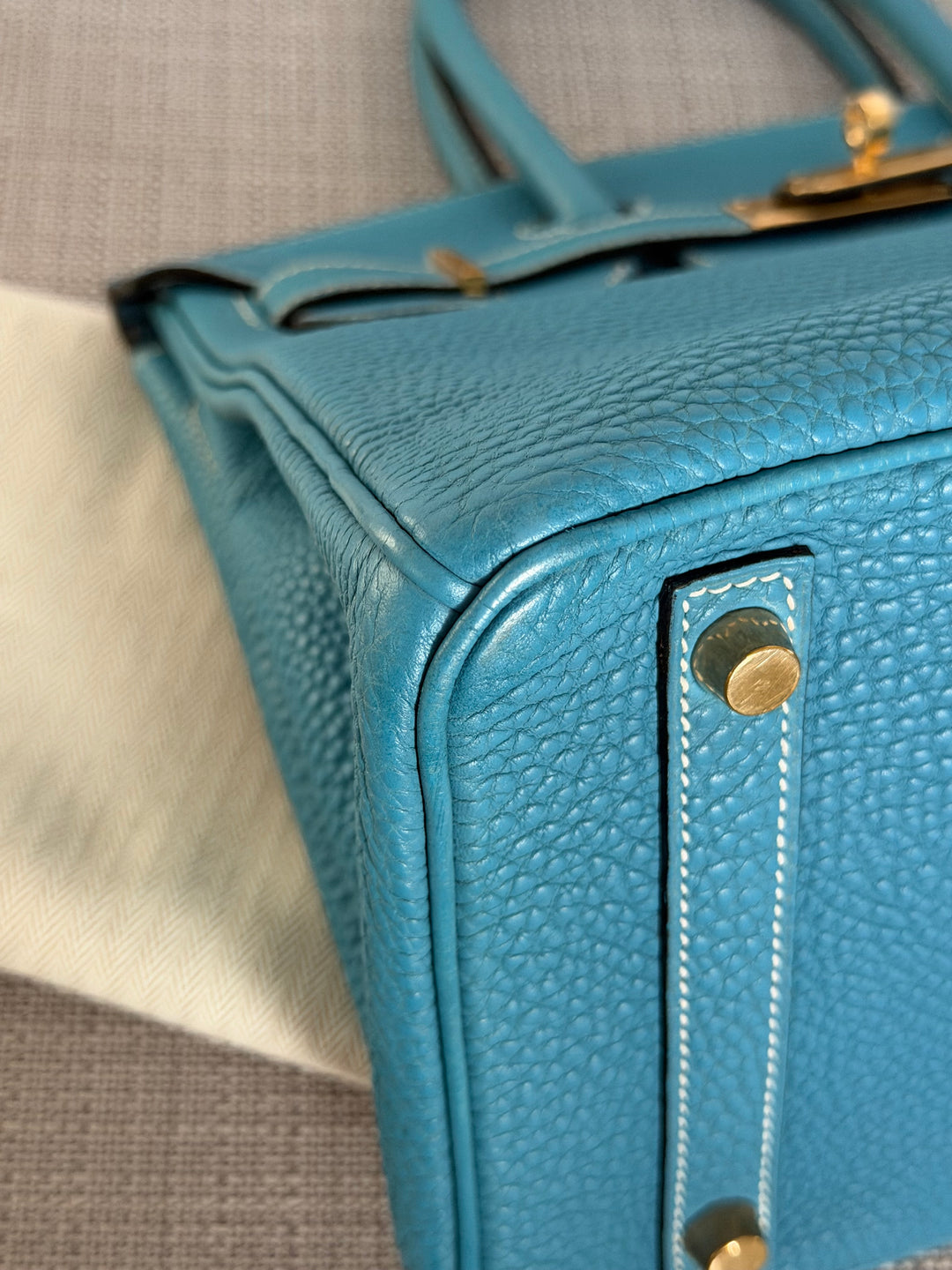 Hermes Birkin 30 in Bleu Jean Togo Leather GHW