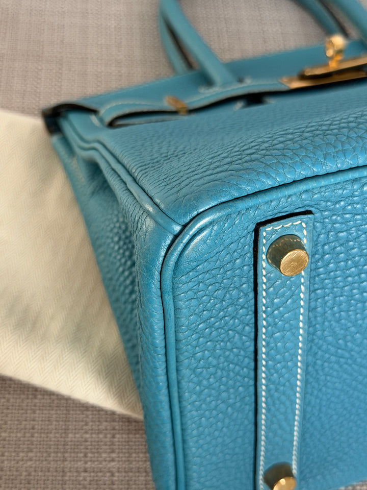 Hermes Birkin 30 in Bleu Jean Togo Leather GHW