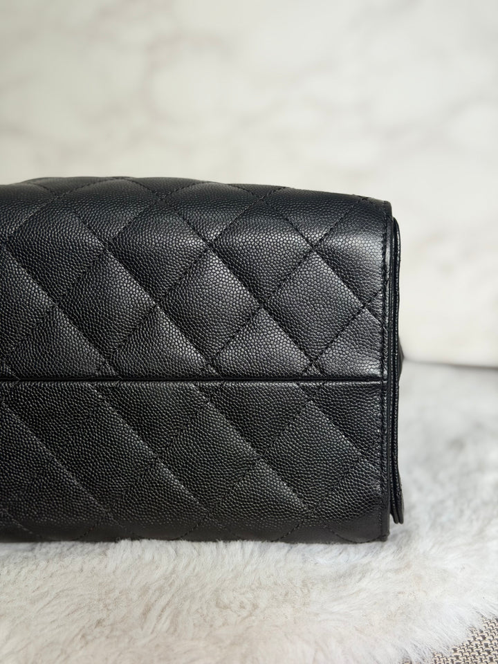 CHANEL 25 Hobo Bag Size SMALL in Black Caviar Ruthenium Hardware 2026