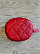 Load image into Gallery viewer, Chanel series 29 Red caviar LGHW Round Coin Purse
