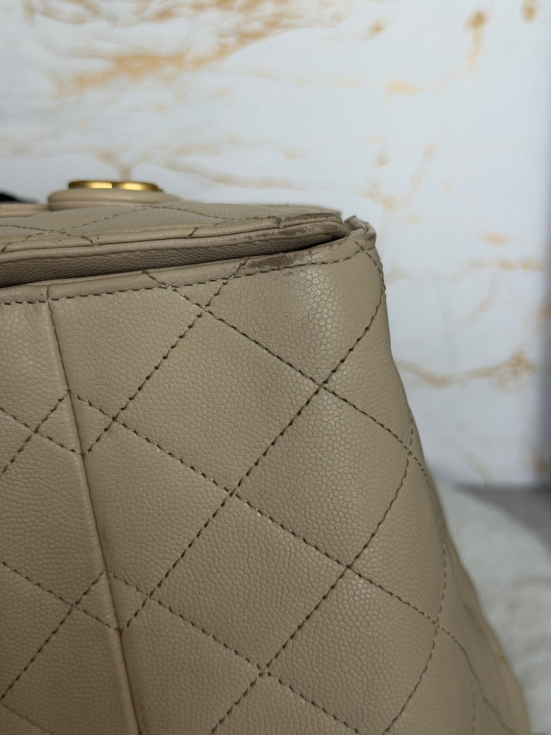 CHANEL Beige Caviar Aged GHW 25 Hobo Bag size SMALL 2025 25S collection