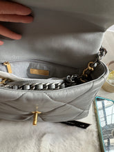 Load image into Gallery viewer, Chanel 19 size Small series 29 2020 Cruise Collection 20C Grey Lambskin Mixed HW Flap Bag
