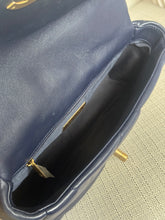 Load image into Gallery viewer, CHANEL 19 Size SMALL 26 cms series 31 Navy Lambskin Mixed Hardware Flap Bag with top handle
