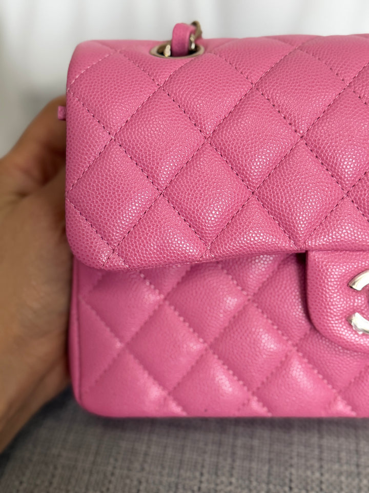 CHANEL series 31 21P Collection Pink Caviar LGHW Small Timeless Classic Double Flap Bag