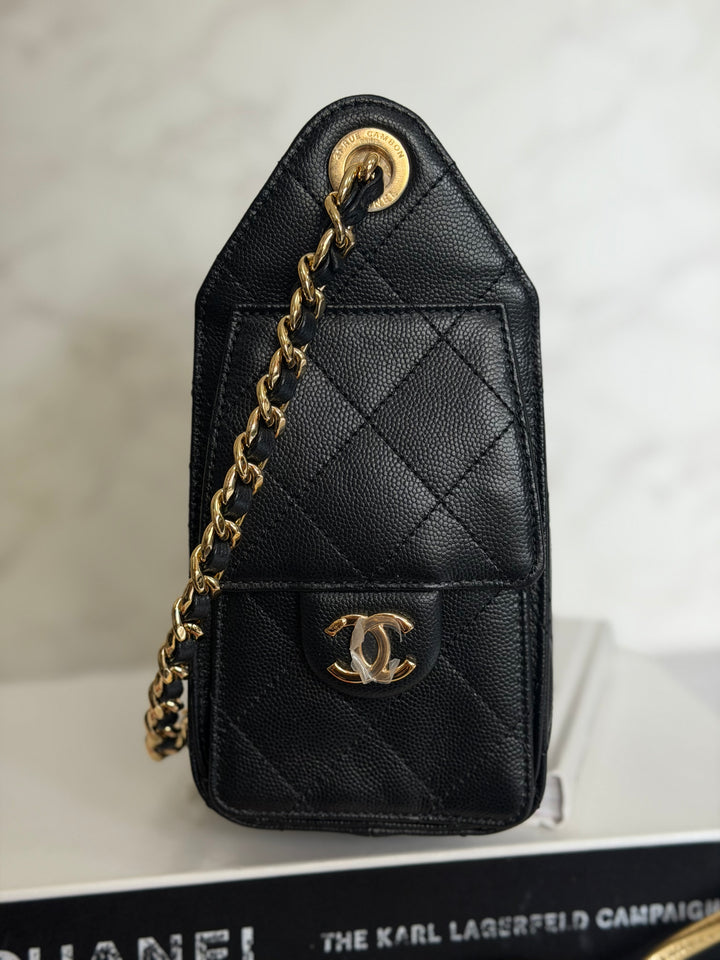 CHANEL Mini 25 Hobo Bag in Black Caviar Shiny GHW 2026 26A/B